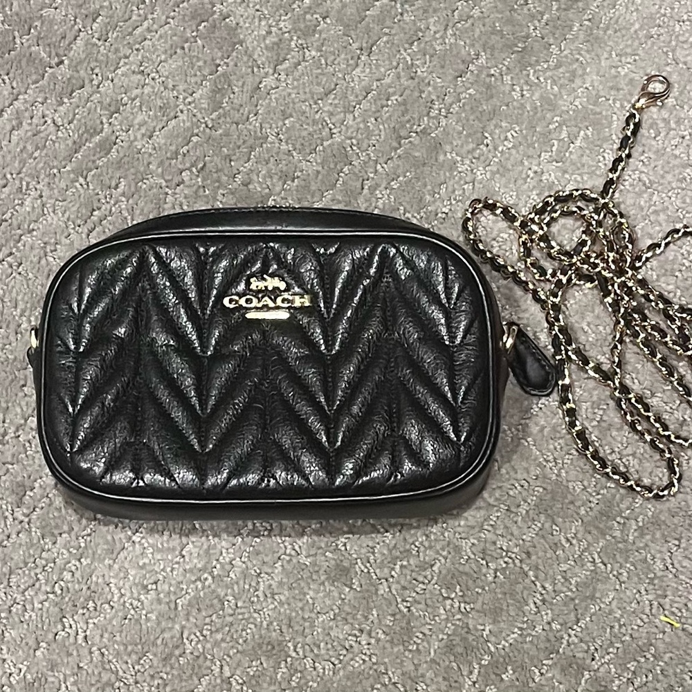 Coach leather belt bag crossbody